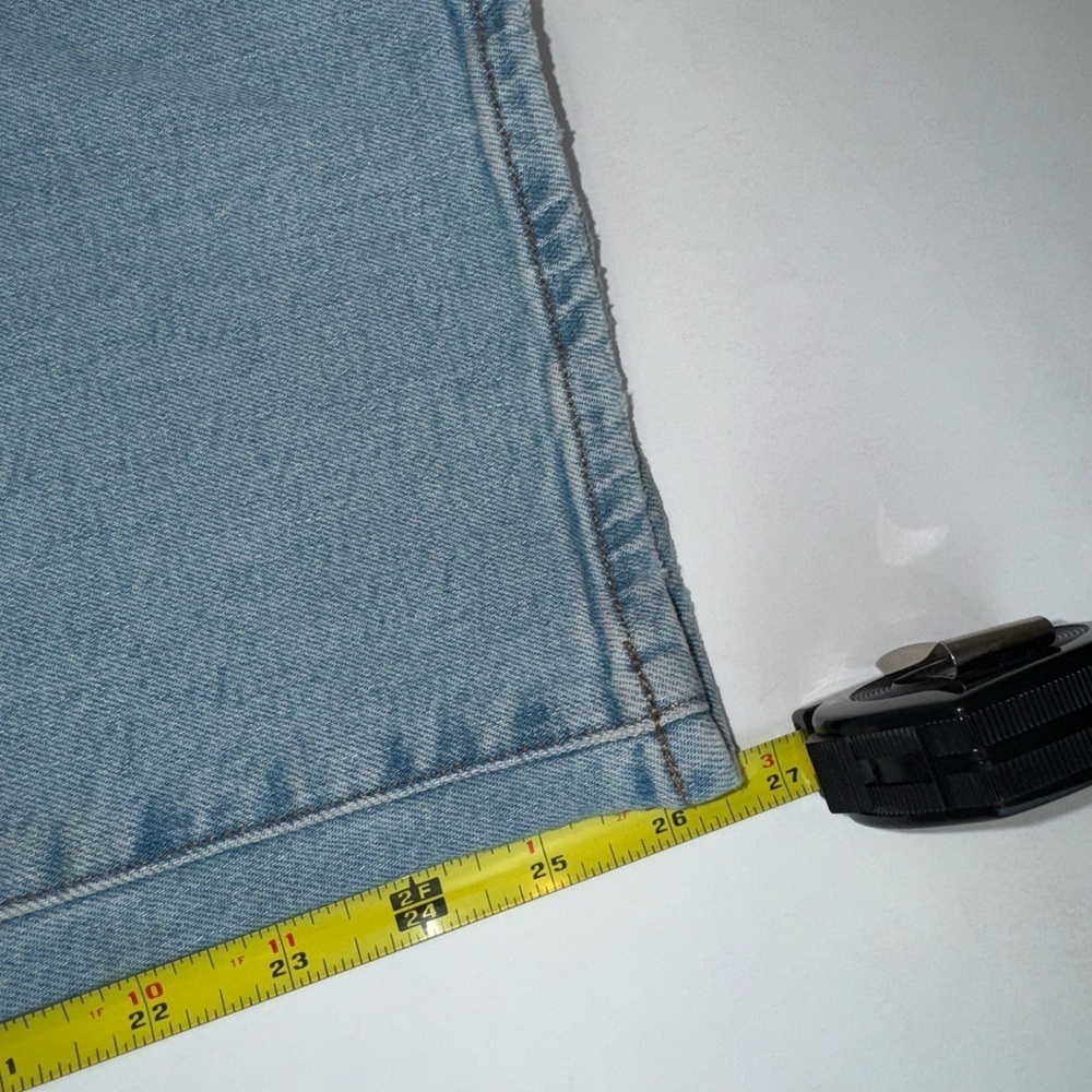 NWT Madewell Curvy Perfect Vintage Straight Jean Danby Wash: Knee-Rip Size 33P - Picture 15 of 17